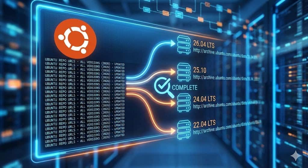 Ubuntu Repo URLs for All Versions (2026) – Updated