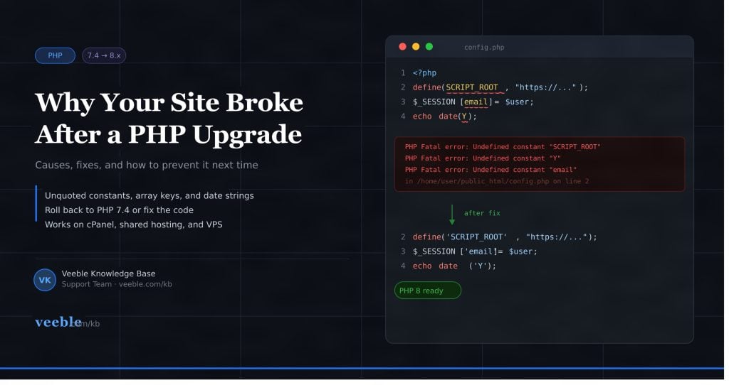 Why Your Website Broke After a PHP Upgrade and How to Fix It